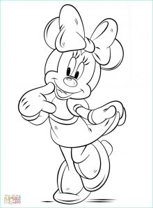 Minnie à Colorier Unique Photos Coloriage Minnie Mouse