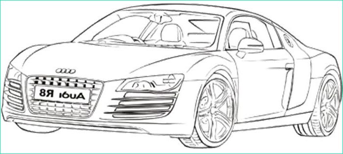 Audi R8 Dessin Inspirant Images Audi R8 Coupe Coloring Page