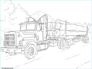 Camion Coloriage Inspirant Stock Coloriage Log Camion Dessin
