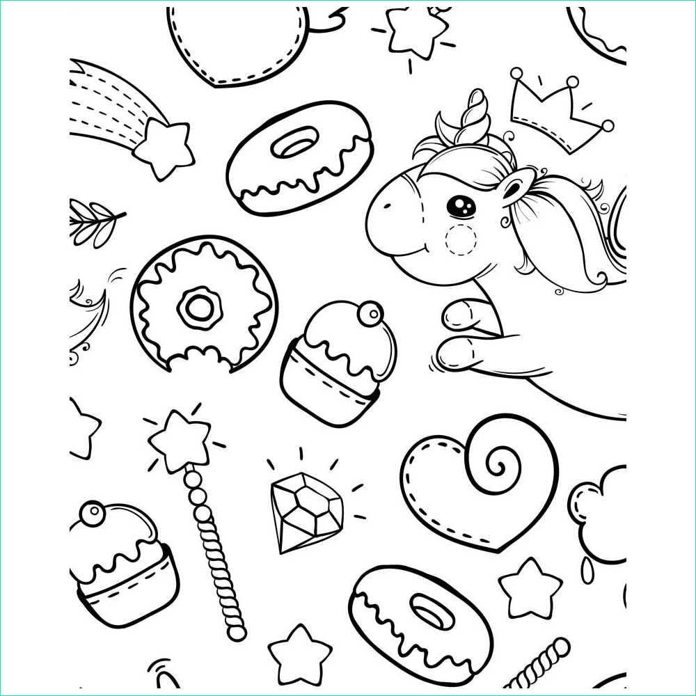 Colariage Cool Galerie Coloriage Géant Licorne Magique Girly