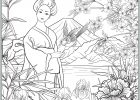 Colorage Inspirant Photos Paysage Japonais Et Jolie Femme En Kimono Japon