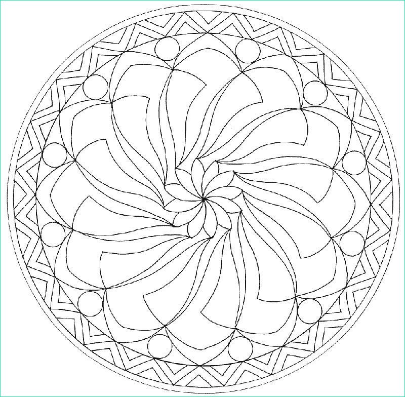 Coloriage à Imprimer Gratuit Mandala Élégant Image Coloriage Mandala à Imprimer