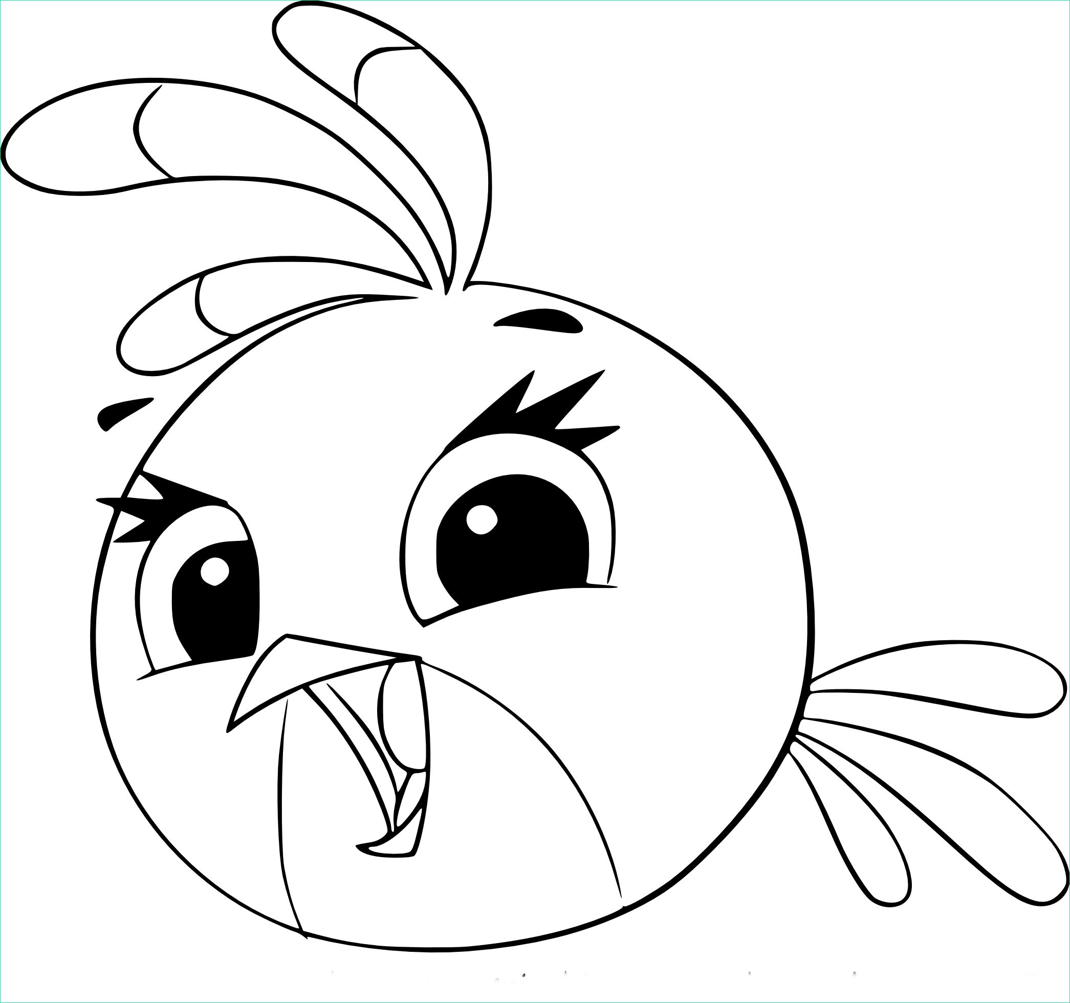 Coloriage Angry Bird Beau Photographie Coloriage Stella Angry Birds à Imprimer