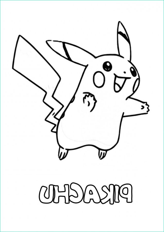 Coloriage De Pokémon Beau Galerie Coloriage Pikachu à Découper Dessin Gratuit à Imprimer