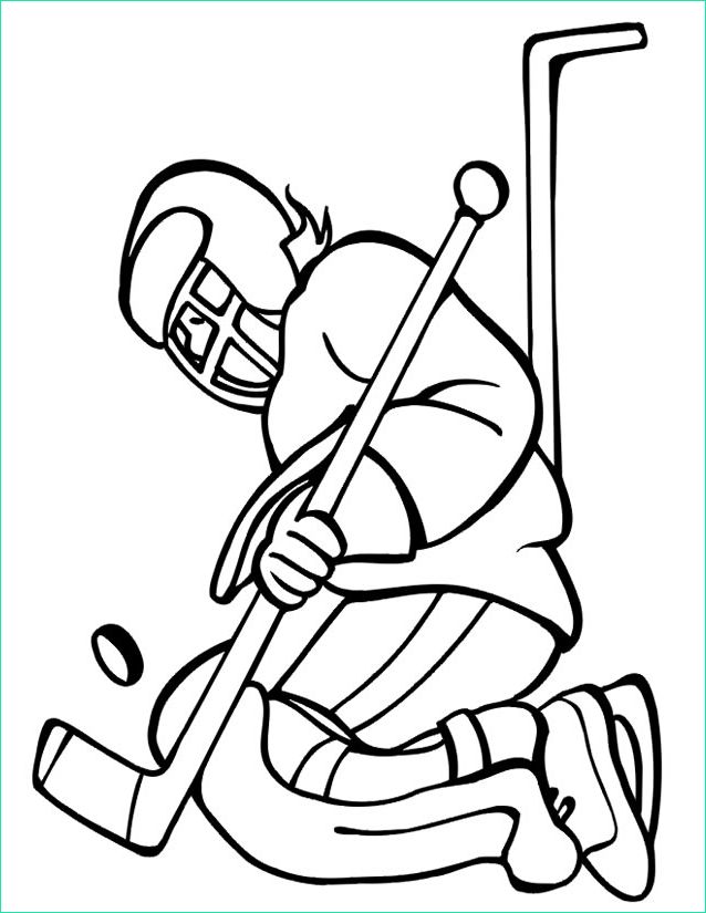 Coloriage Hockey Élégant Stock Coloriage Hockey à Imprimer Gratuitement