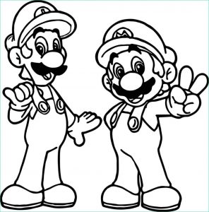 Coloriage Mario Et Luigi Beau Photographie 100 Coloriages Mario à Imprimer Gratuitement