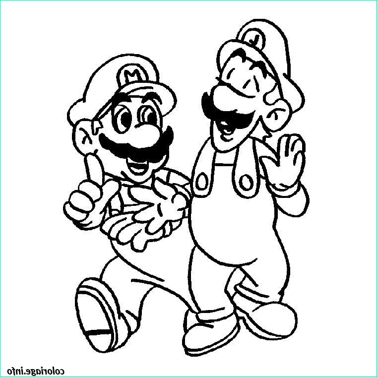 Coloriage Mario Luigi Luxe Photos Coloriage Luigi Et Mario Jecolorie