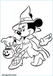 Coloriage Mini Beau Photos Coloriage Minnie Mouse sorciere Halloween Disney