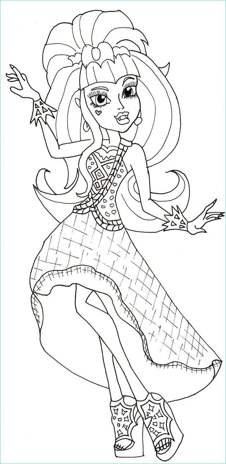 Coloriage Monster Cool Stock 10 Coloriage Monster High 13 Wishes
