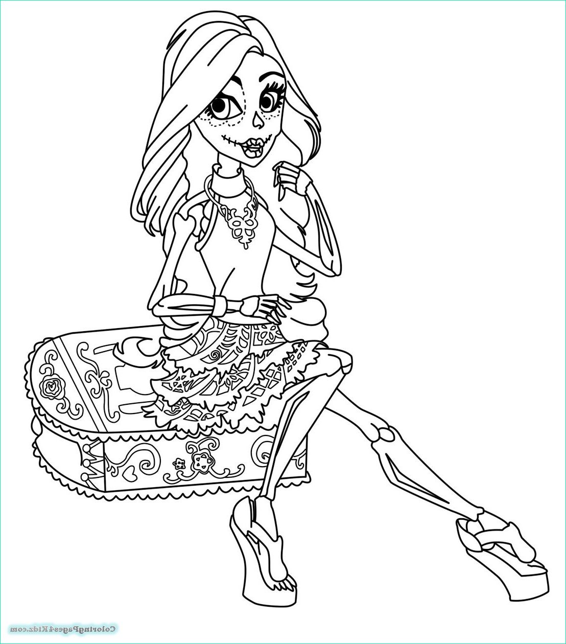 Coloriage Monster High Impressionnant Image Monster High Coloring Pages Baby Skelita
