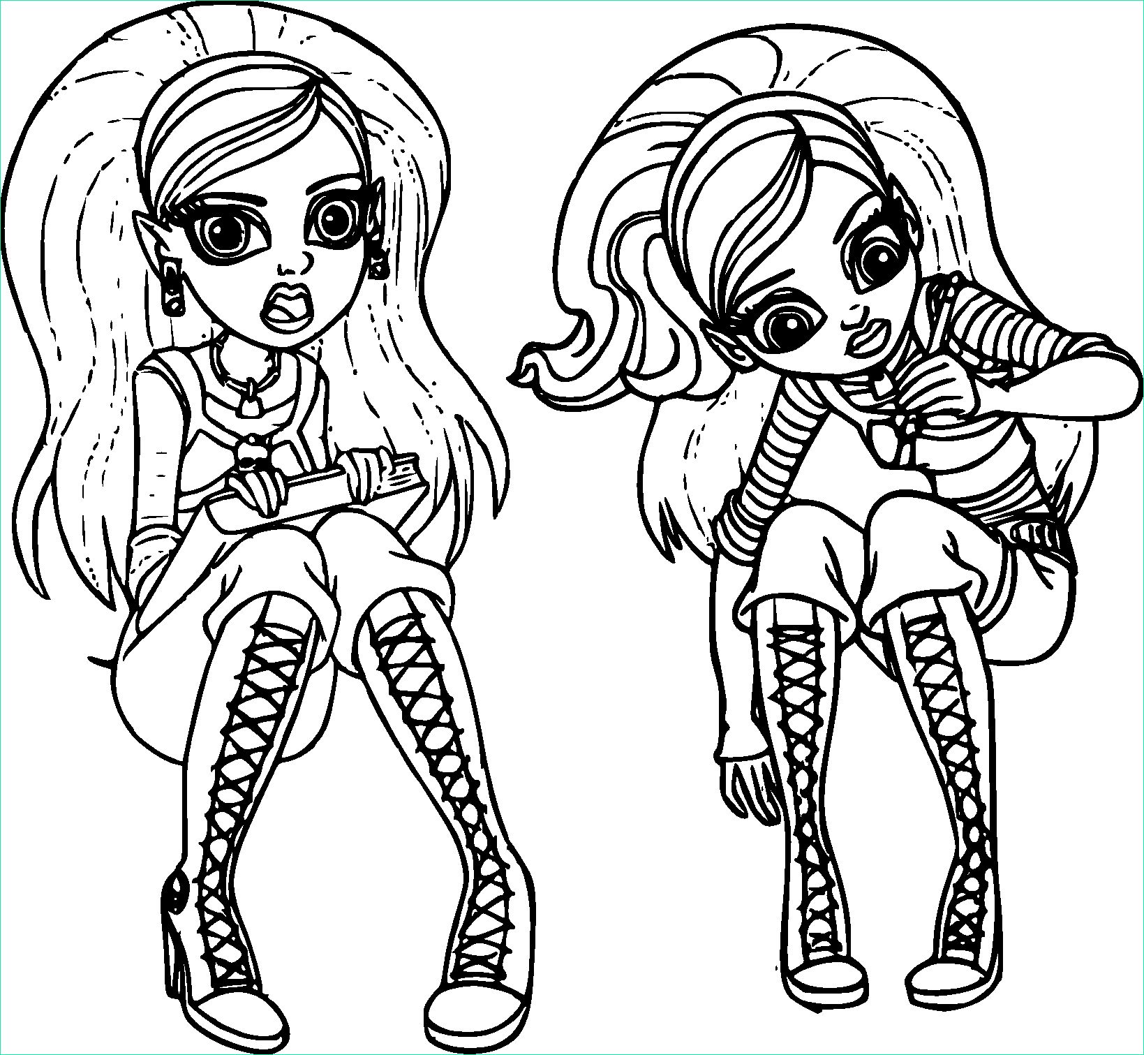 Coloriage Monster High Impressionnant Photographie Coloriage Monster High Ghoulia à Imprimer
