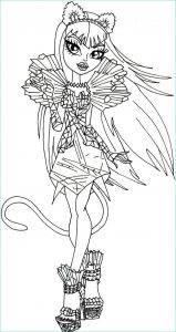 Coloriage Monster High Luxe Photos Monster High Coloring Pages Catty Noir