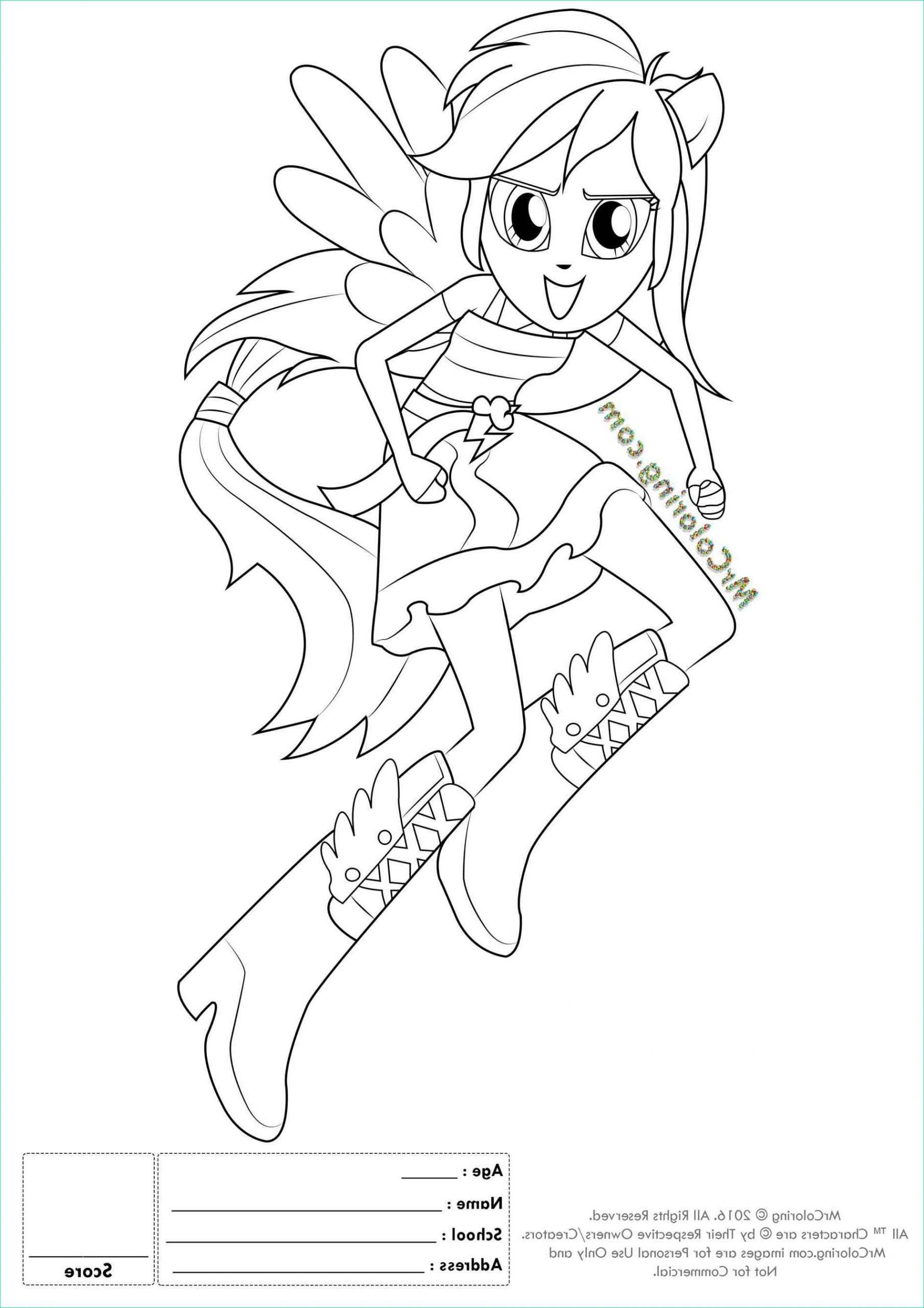 Coloriage My Little Pony Equestria Impressionnant Stock Equestria Girl Coloring Pages to Print at Getdrawings