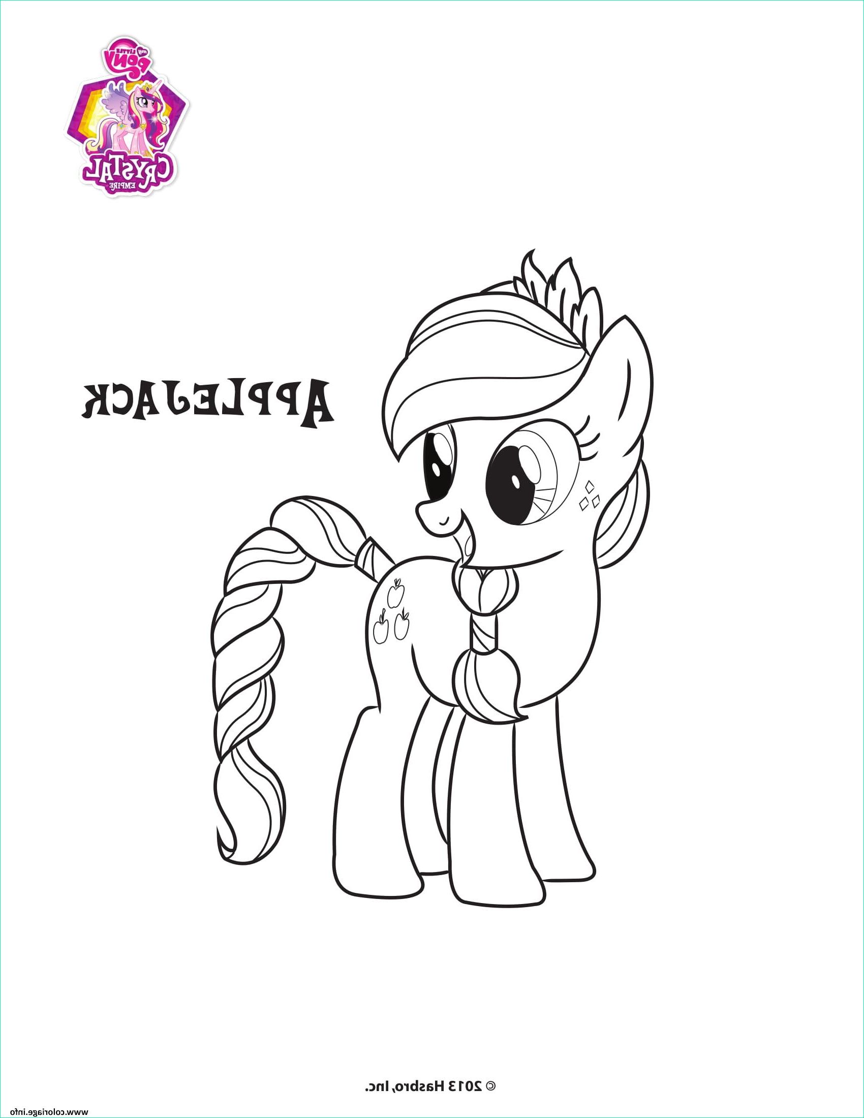 Coloriage My Little Pony Le Film Impressionnant Photographie Coloriage Applejack Crystal Empire My Little Pony Dessin
