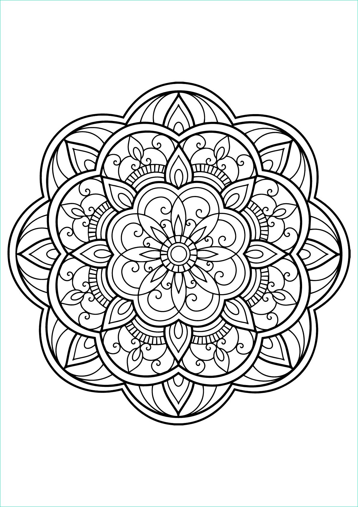 Coloriage Pour Adulte Fée Bestof Image Mandala Livre Gratuit 14 Mandalas Coloriages
