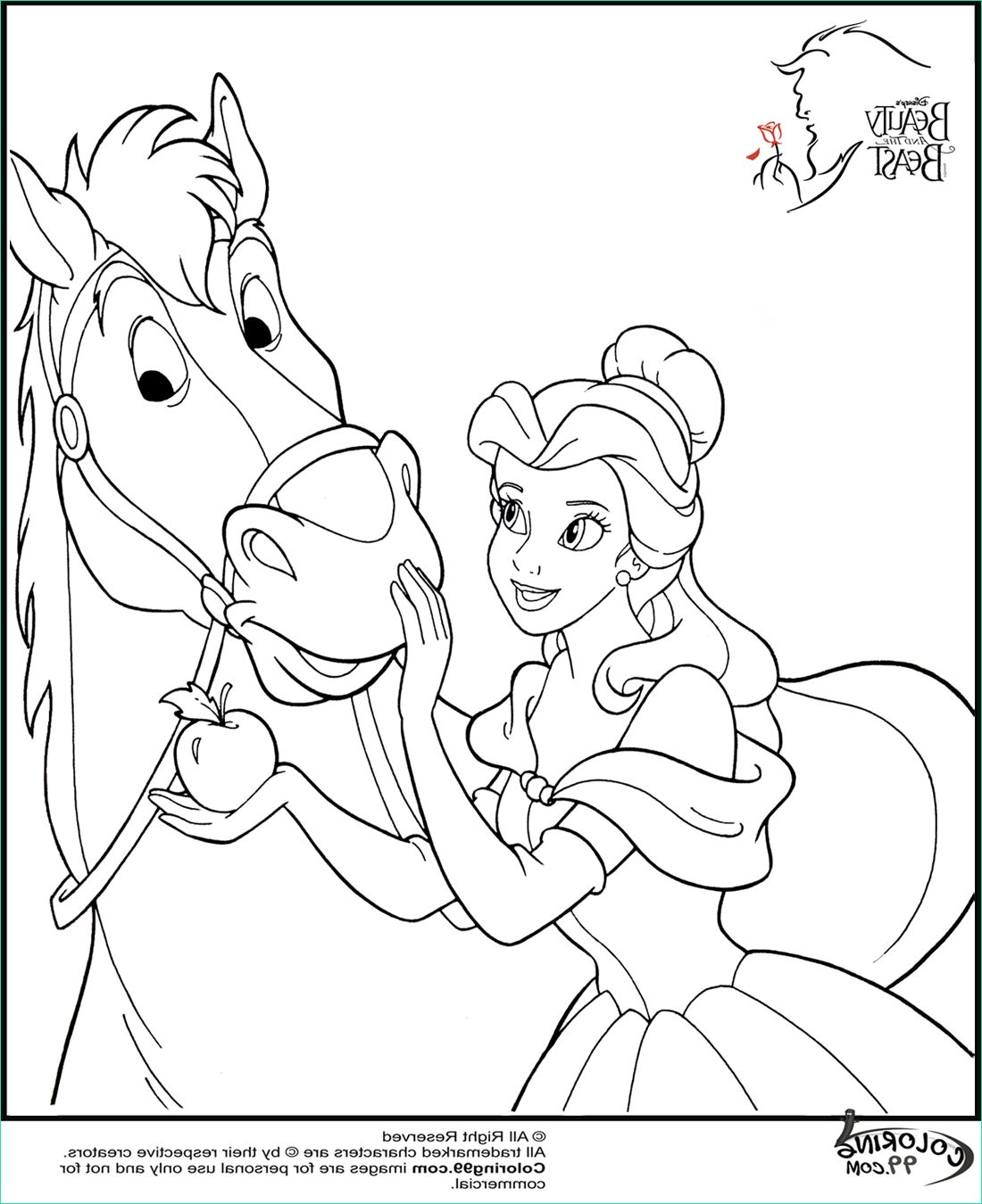 Coloriage Pricesse Bestof Photos Disney Princess Belle Coloring Pages