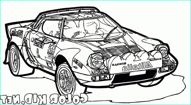 Coloriage Voiture Rallye Nouveau Galerie Coloriage Car Racing Milieu Des Années 70
