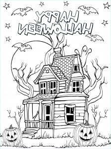 Coloriages D&amp;#039;halloween Luxe Images Maison Hantée D Halloween Halloween Coloriages