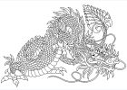 Coloriages Dragon Cool Image Dragon Malicieux Dragons Coloriages Difficiles Pour