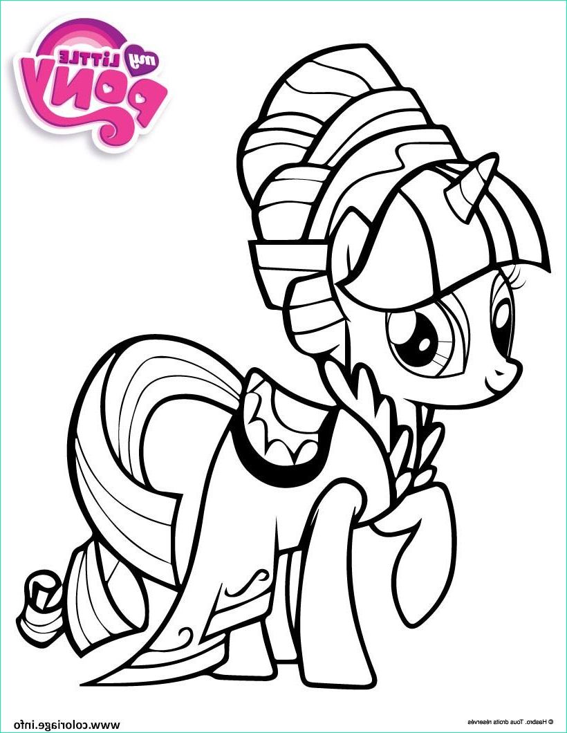 Coloriages My Little Pony Impressionnant Photos Coloriage Princesse Rarity Habille My Little Pony