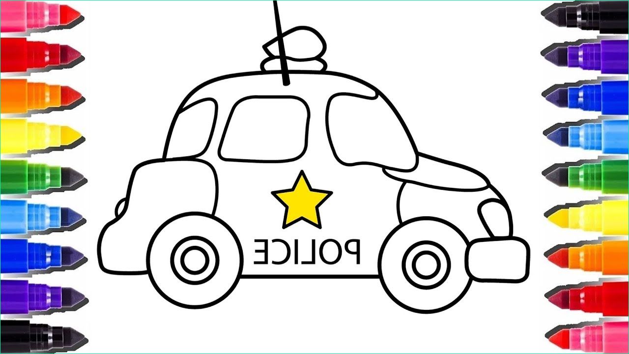 Coloriages Voitures Luxe Photos How to Draw A Police Car Coloring Pages
