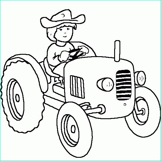 Dessin A Colorier Tracteur Beau Images Tractor Coloring Pages Kids Driving A Tractor Free