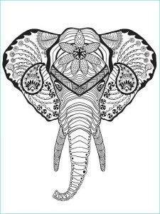 Dessin A Imprimer Mandala Animaux Cool Collection Mandala Tatouage Elephant Tatouage Ephemere Mandala