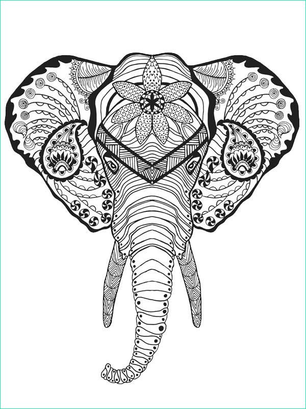 Dessin A Imprimer Mandala Animaux Cool Collection Mandala Tatouage Elephant Tatouage Ephemere Mandala