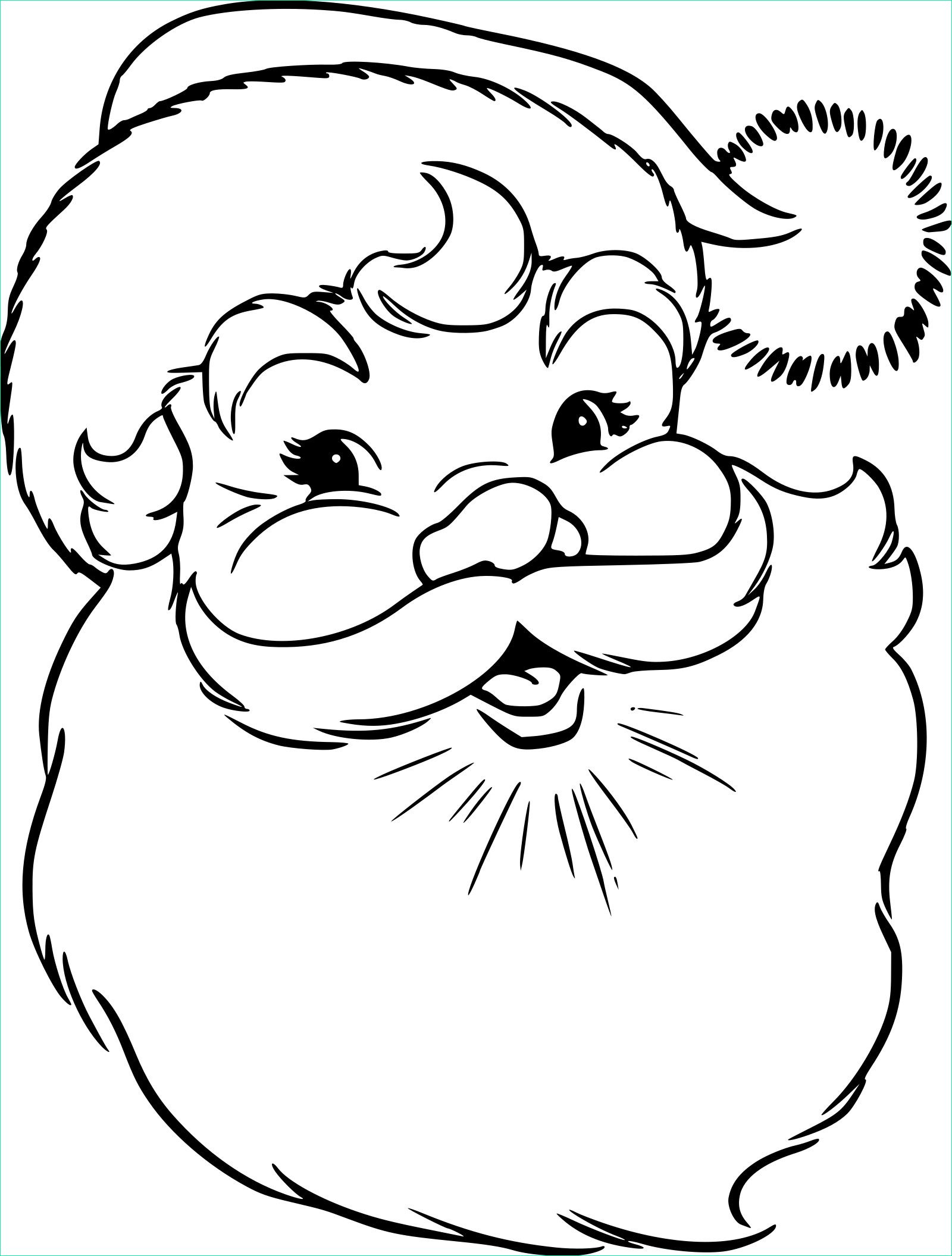 Dessin A Imprimer Pere Noel Unique Image Coloriage Tête Père Noël à Imprimer Sur Coloriages Fo
