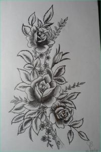 Dessin Bouquet De Rose Cool Stock Fleur Dessin Rose Cool Bouquet De Roses Au Crayon