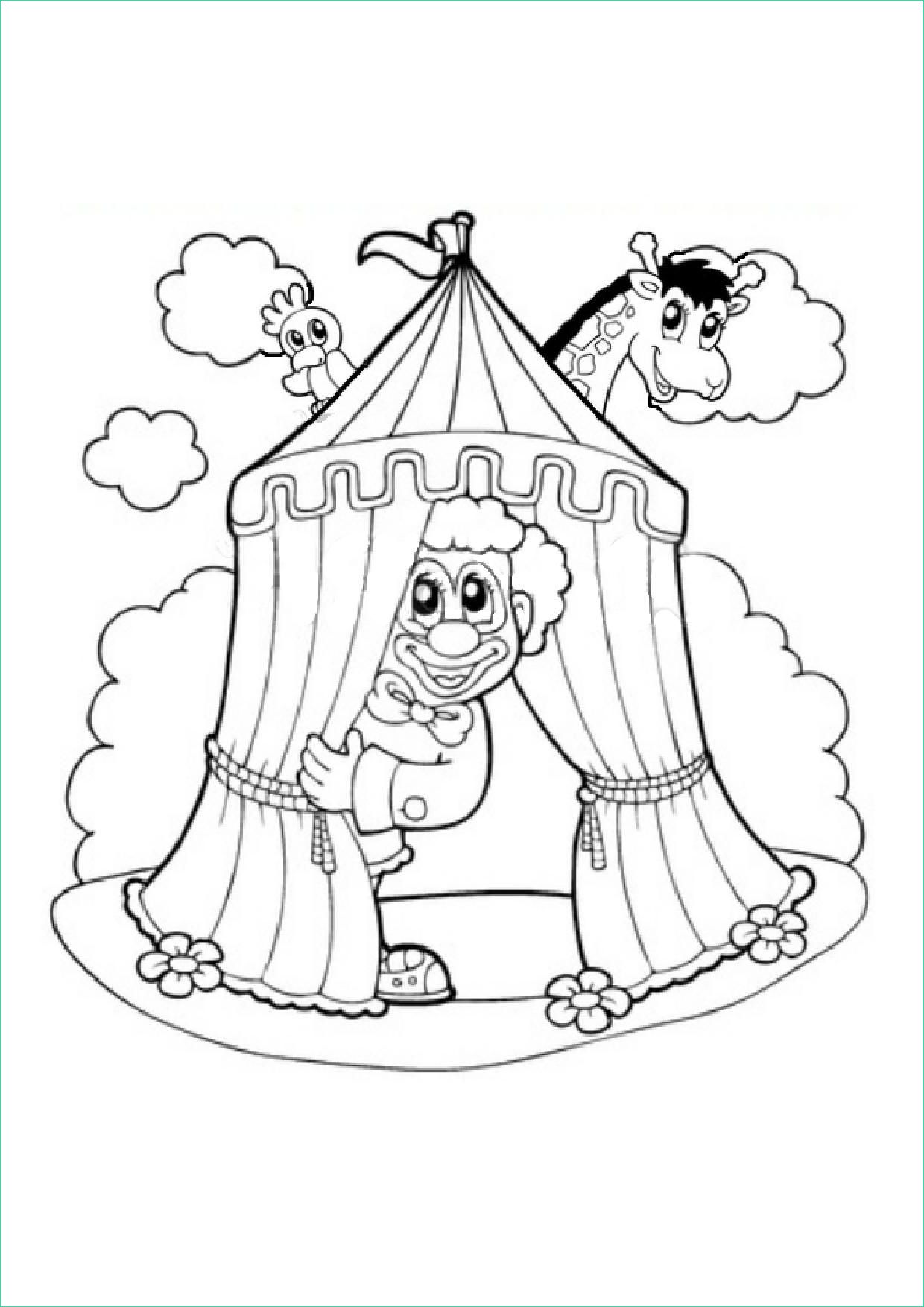 Dessin Cirque Cool Photographie Coloriage Canrnaval