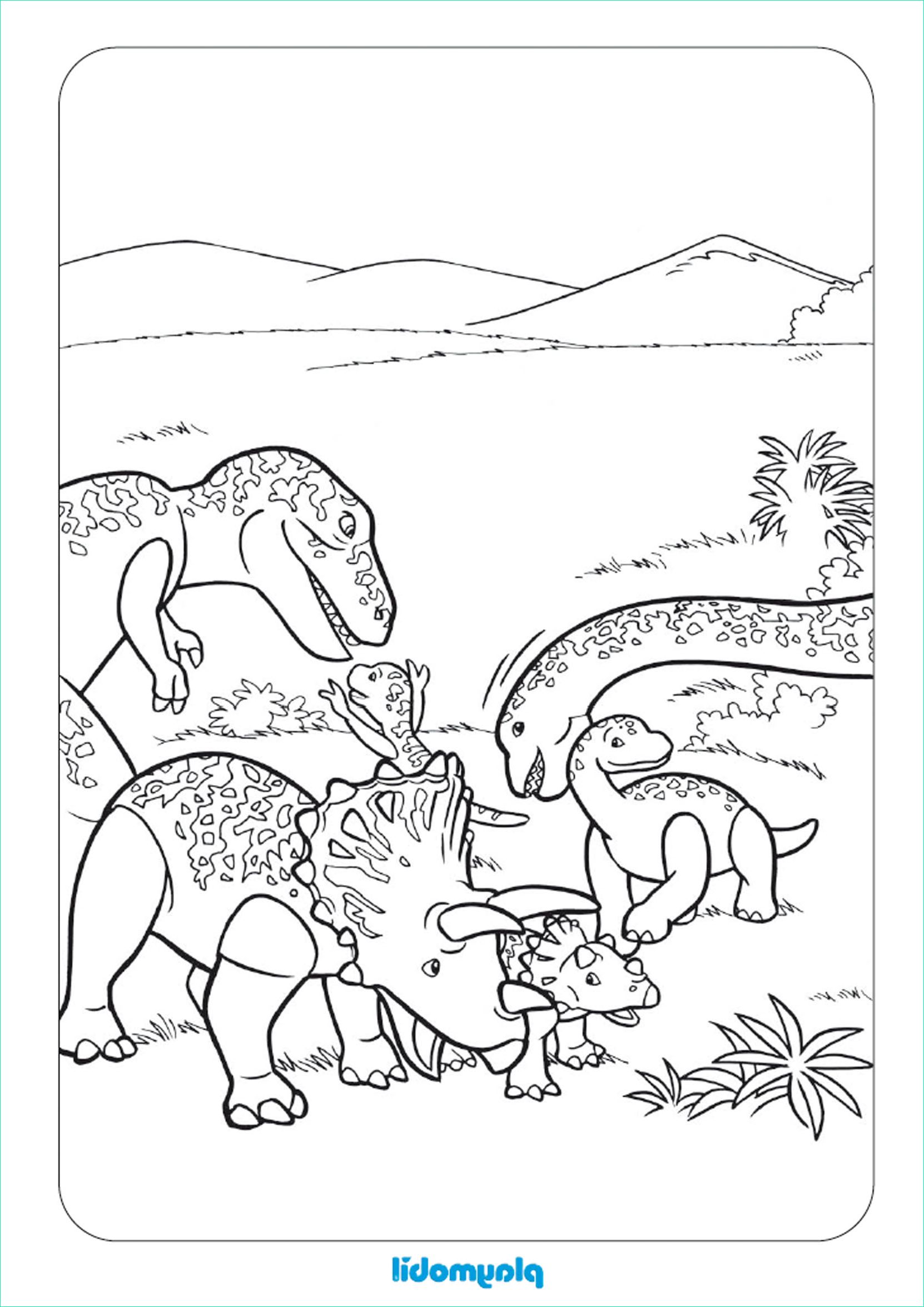 Dessin De Dinosaure à Colorier Impressionnant Photos 204 Dibujos De Dinosaurios Para Colorear Oh Kids