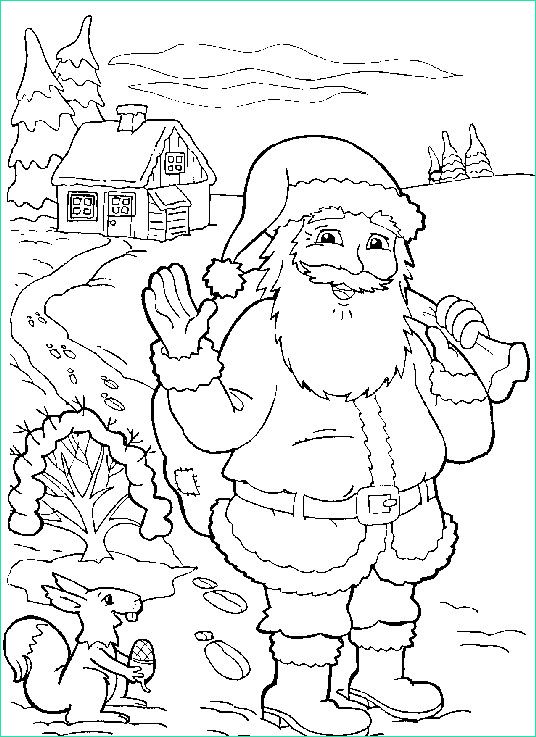 Dessin De Noel à Imprimer Gratuitement Unique Photos Coloriage Père Noël Dans Le Village Dessin Gratuit à Imprimer