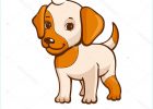 Dessin De Petit Chien Unique Photographie Petit Chien De Dessin Animé — Image Vectorielle Polyudova