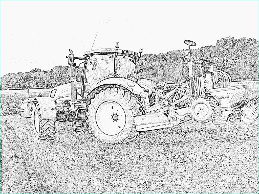 Dessin De Tracteur A Colorier Cool Stock Dessin De Tracteur Agricole à Colorier