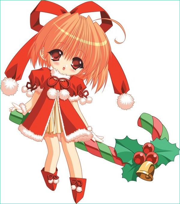 Dessin Manga Noel Élégant Stock Mangas Noel