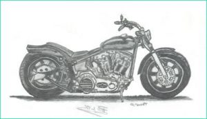 Dessin Moto Harley Élégant Stock Harley Davidson Dessins Et Tatoos