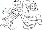Dessin Père Noel à Imprimer Beau Photos Coloriage Père Noel Et Lutin à Imprimer Sur Coloriages Fo