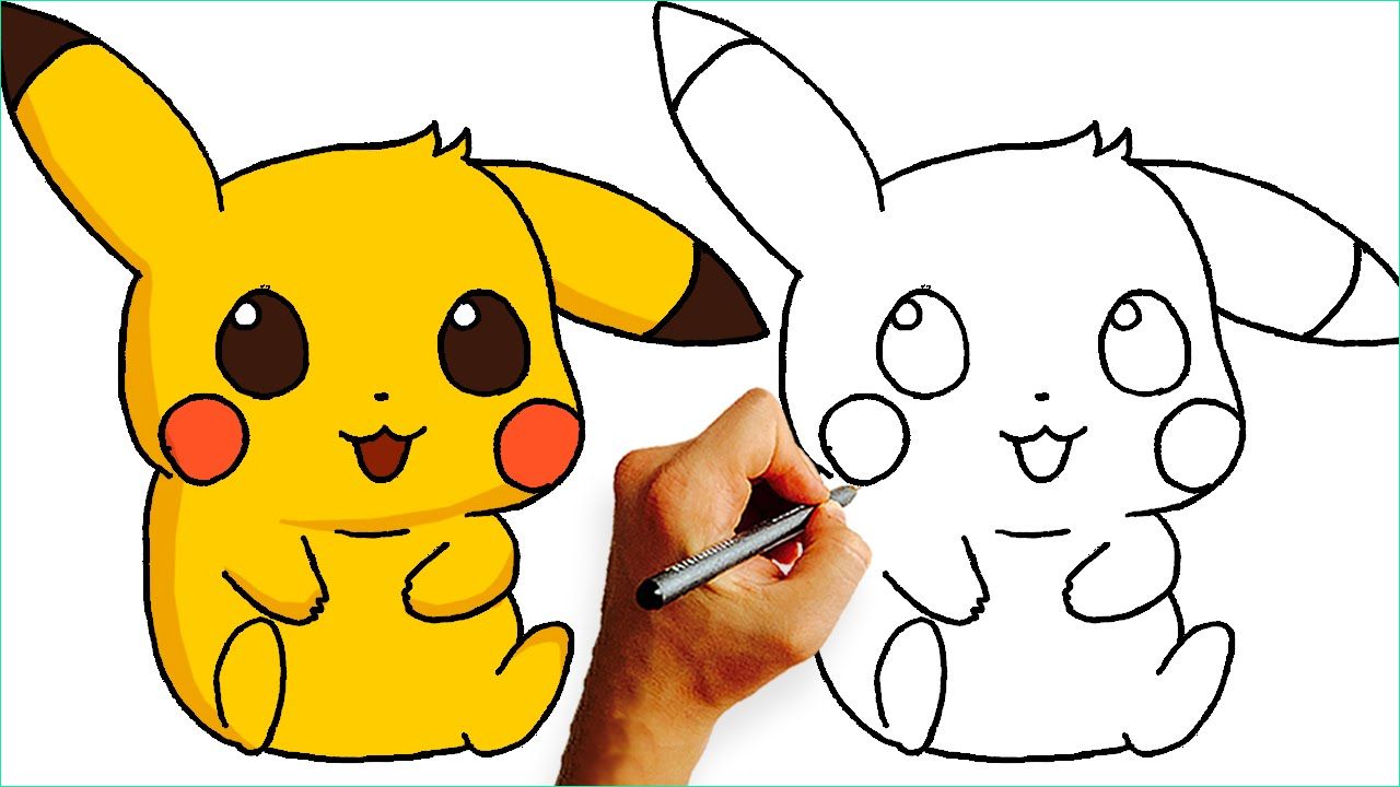 Dessin Pikachu Inspirant Collection How to Draw Chibi Pikachu Pokemon Step by Step