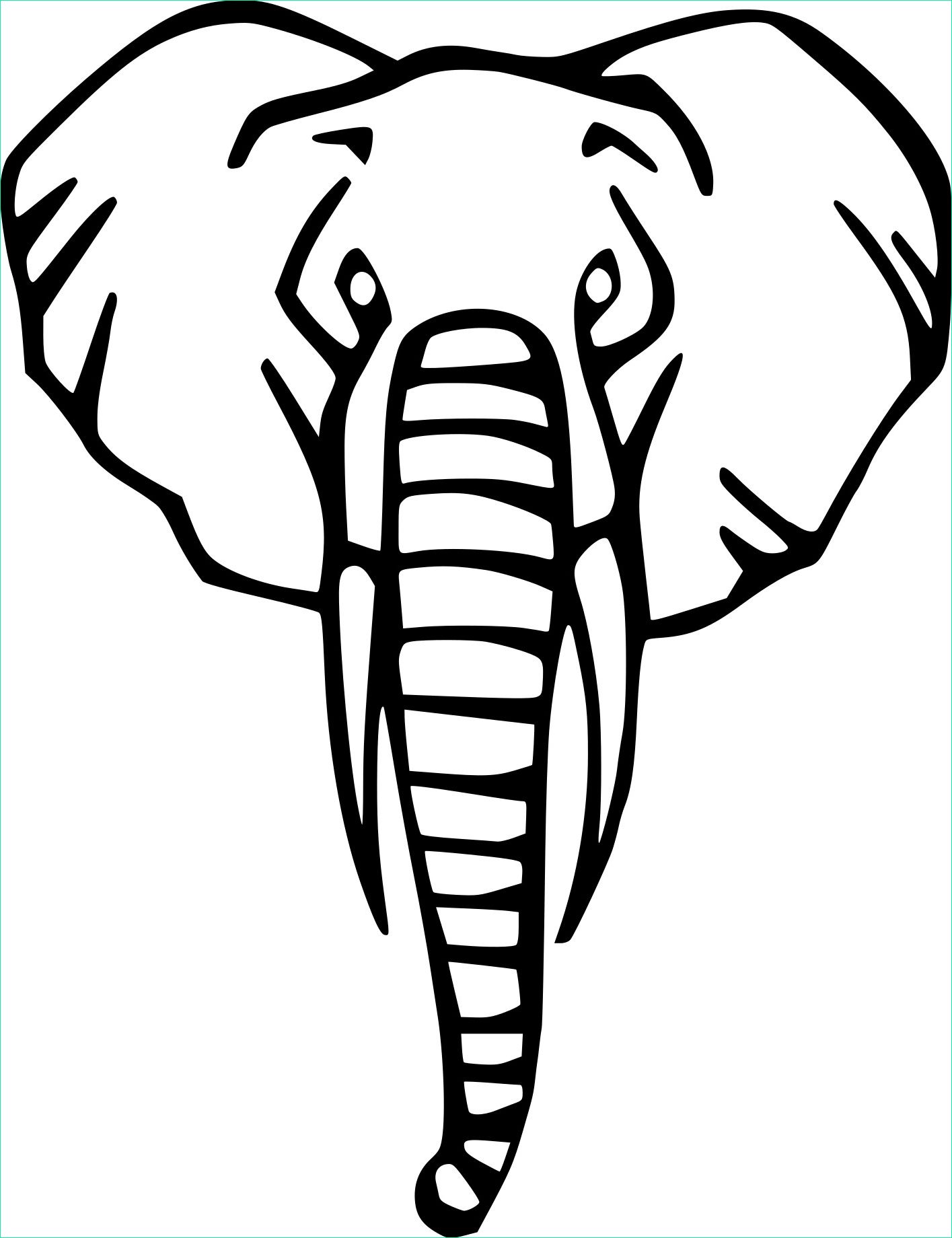 Dessin Tete D&amp;#039;elephant Élégant Photos Coloriage Tête D éléphant à Imprimer Sur Coloriages Fo