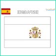 Drapeau Espagne à Colorier Unique Photographie Coloriage Drapeau De L Espagne Les Drapeaux Du Monde Sur