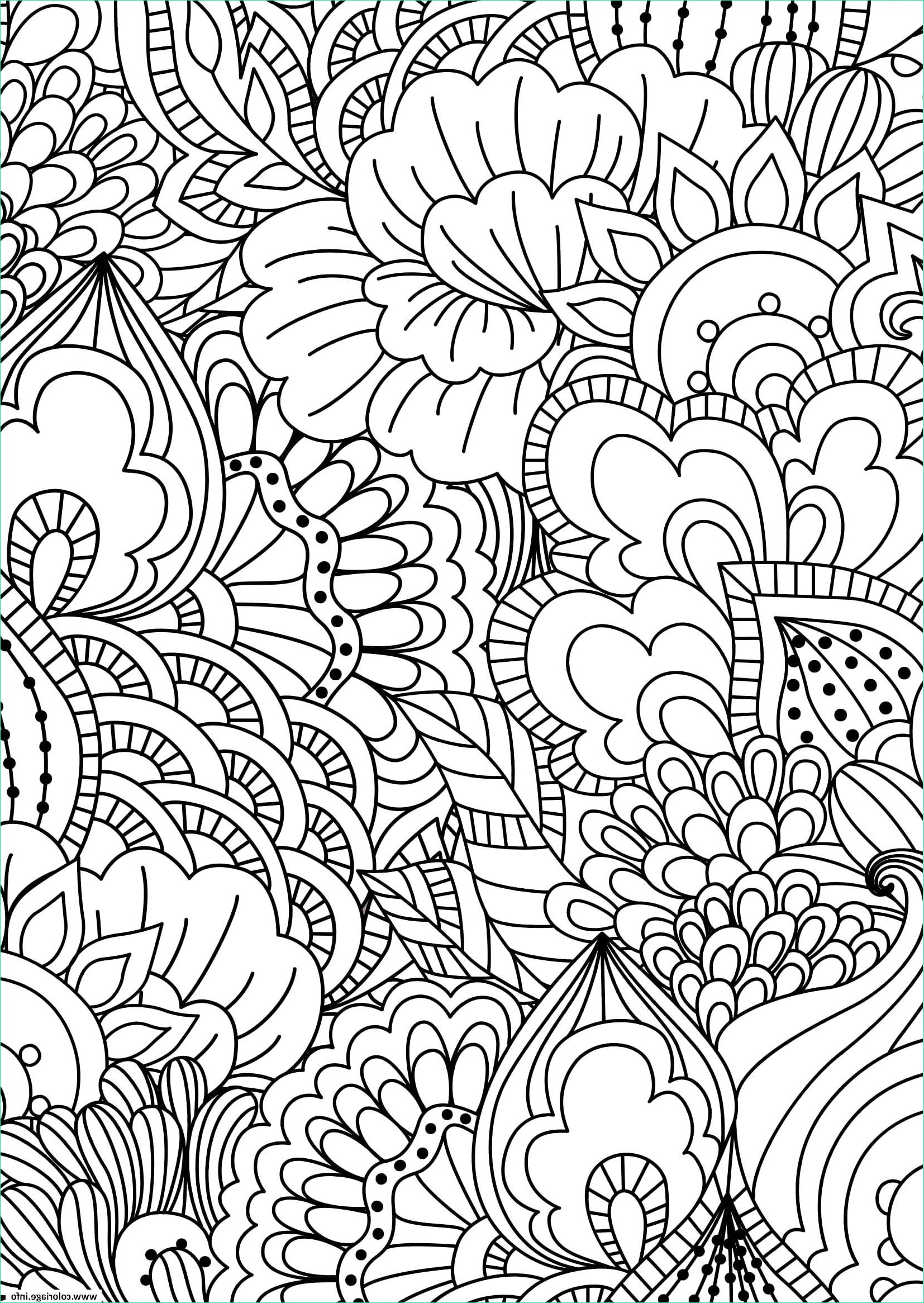 Fleurs Coloriage Impressionnant Galerie Coloriage Fleurs Adulte Pattern Zentangle Jecolorie