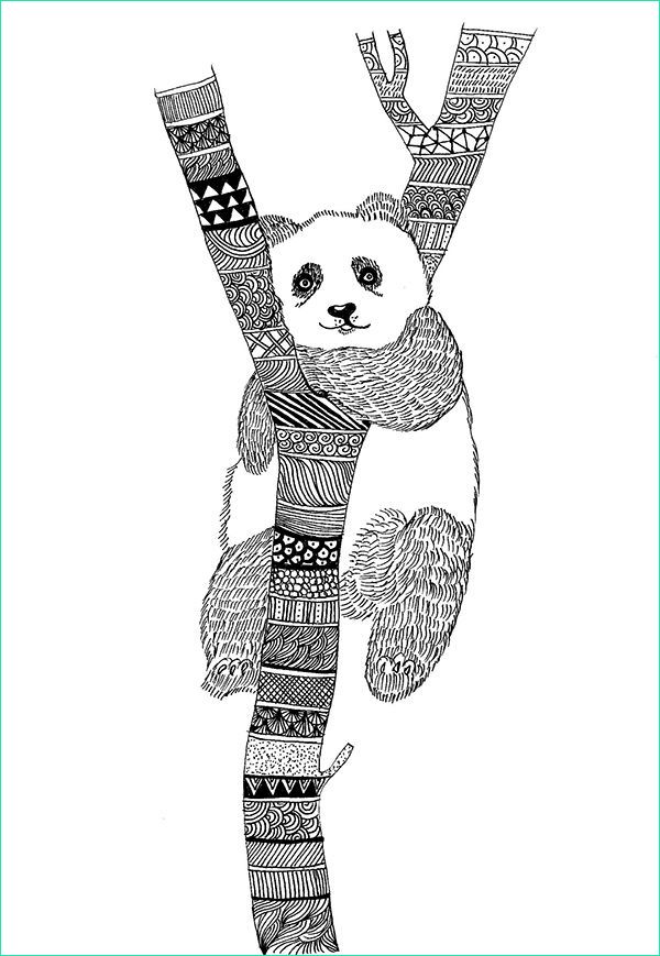 Mandala Panda à Imprimer Impressionnant Photos Panda Zentangle My Sketchbook On Behance