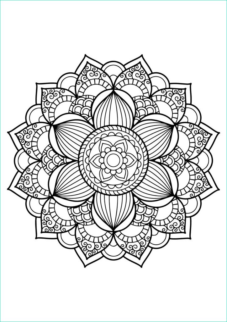 Mandalas à Imprimer Inspirant Image Dessin Et Coloriage Mandala à Imprimer Gratuitement Pour