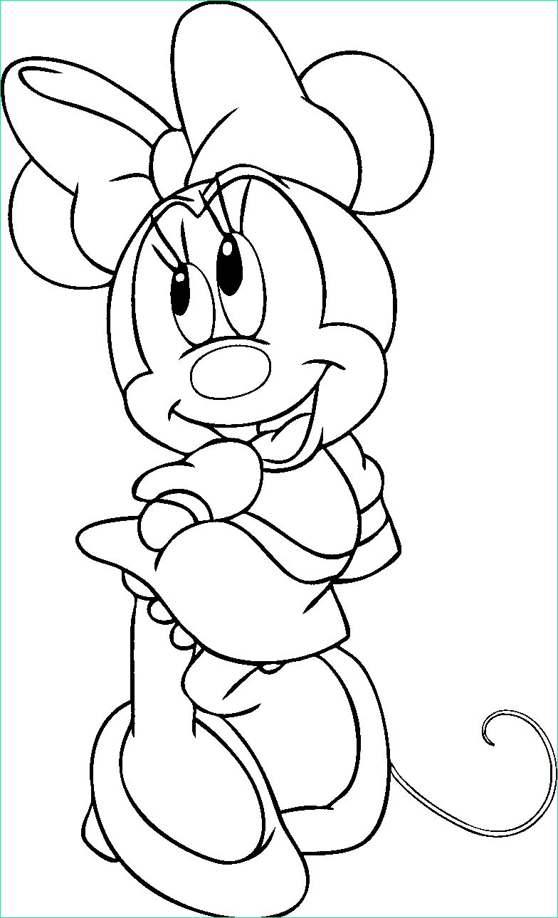 Minnie Coloriage Beau Images Coloriages à Imprimer Minnie Mouse Numéro 6077