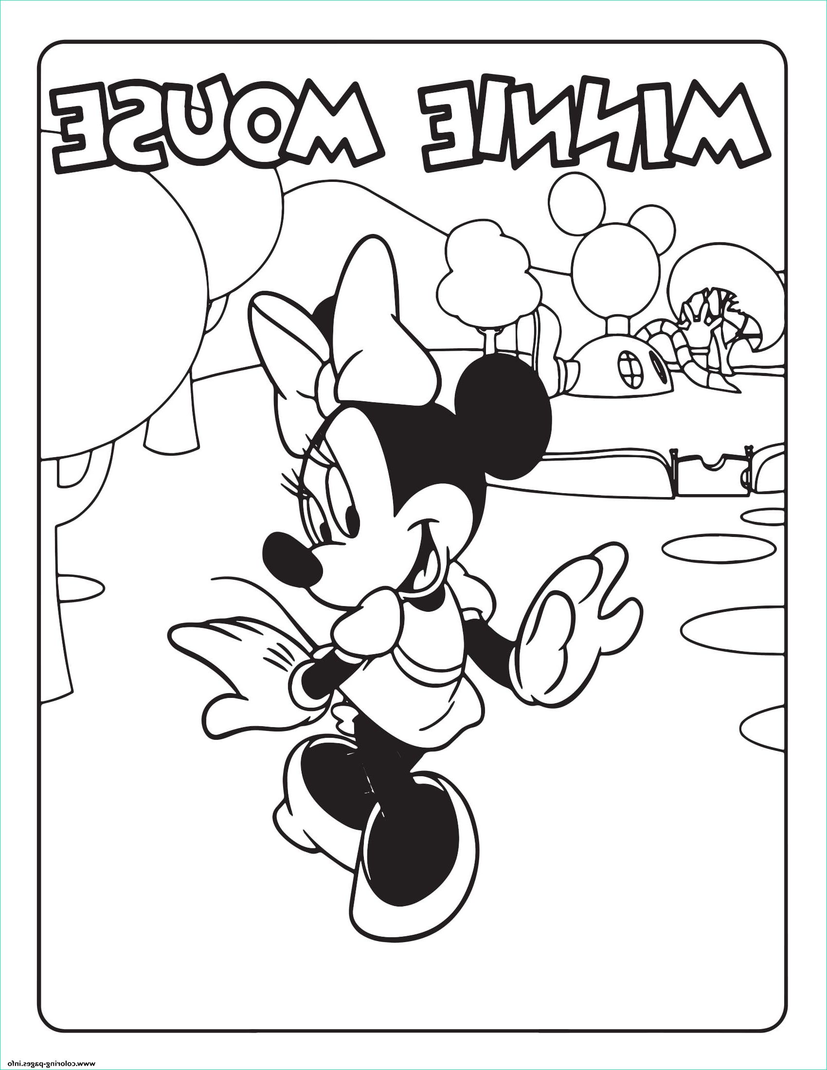 Minnie Coloriage Unique Images Minnie Mouse Coloring Pages Printable