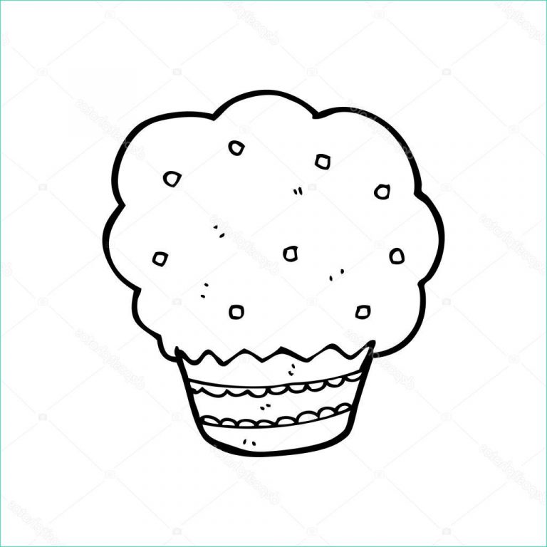 Muffin Dessin Inspirant Collection Muffin De Dessin Animé — Image Vectorielle Lineartestpilot