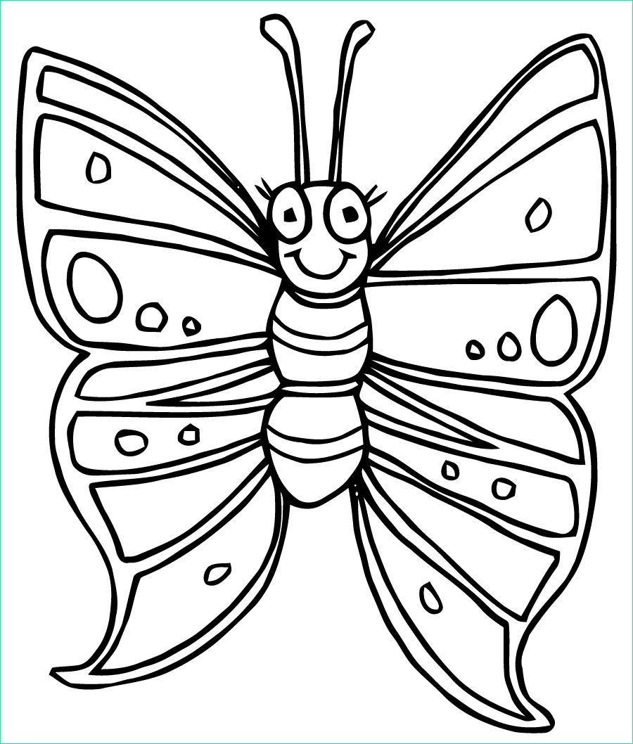 Papillon à Colorier Et Imprimer Luxe Collection Coloriage Papillon Mignon à Imprimer