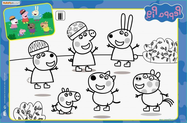 Peppa Pig Coloriage Luxe Image Peppa Pig A Colorier Arouisse