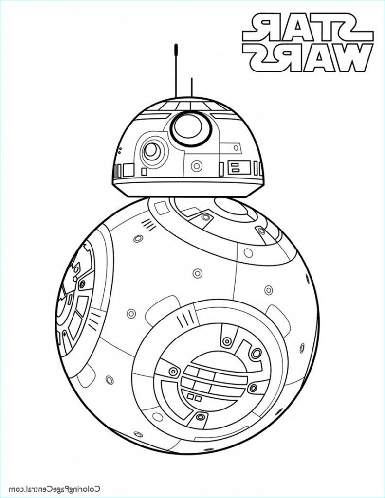 Star Wars à Colorier Impressionnant Collection Star Wars Bb 8 Coloring Page